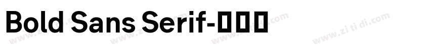 Bold Sans Serif字体转换 Bold Sans Serif字体转换